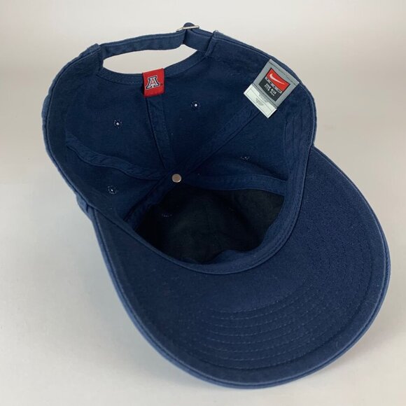 Arizona Wildcats NCAA Navy Blue Nike Relaxed Fit Strapback Adjustable Hat - Picture 4 of 5